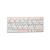 Portable Wireless Mini USB Pengisian Port Keyboard Built-In Baterai Isi Ulang