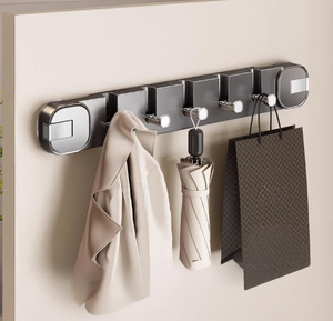 Gancho trasero para puerta con ventosa de peces <span class=keywords><strong>del</strong></span> mundo, estante para ropa, gancho adhesivo montado en la pared sin perforaciones, estante de almacenamiento para puerta de <span class=keywords><strong>entrada</strong></span> - Product Image 5