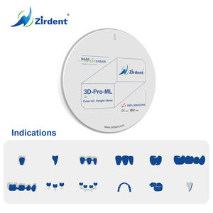 Zirdent prezzo di fabbrica 98mm 3D-Pro-ML denti finti dentaria laboratorio corona & ponte C2 colore blocco di Zirconia dentale - Product Image 4