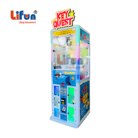 LIFUN Gamer Quest Machine à griffes d'arcade à monnayeur avec construction en métal et plastique, prise en charge de l'anglais, 5 casiers à prix
