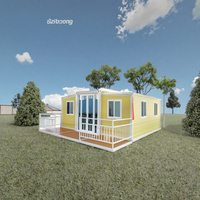 Maison conteneur pliable et extensible de 20 pieds, habitation préfabriquée de luxe, origine Chine, vente en gros pour usage résidentiel
