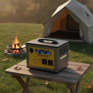 Rechargeable Portable Power Station Solar Generator Wireless Charging for <b>Camping</b> - Product Image 1
