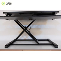 Bureau d'ordinateur portable pour le bureau à domicile, élévateur à ressort à gaz avec plateau pour clavier amovible/bureau d'ordinateur portable réglable et pliable