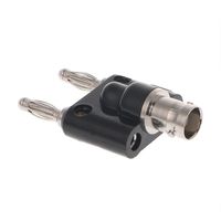 Adaptateur Connecteur Coaxial RF BNC Femelle vers Double Prise Banane Mâle 4mm avec Bornes de Liaison