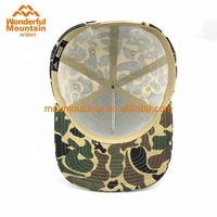 Penjualan Laris Pabrik Asli Topi Tali Snapback Katun 5 Panel Topi Tagihan Datar Camo Kosong dengan Tali