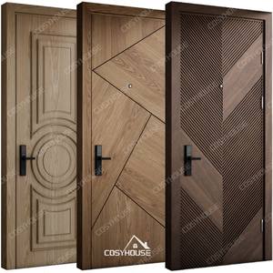 Interior Wooden Door Modern Bedroom Solid Core <b>Swing</b> Door Design Soundproof Fireproof for Home Apartment Villa School - Product Image 1