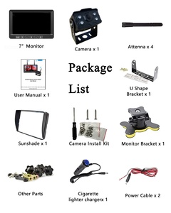 Không dây xem phía sau xem máy ảnh rõ ràng tầm nhìn ban đêm HD 1080P 7 ''cảm ứng Key Monitor đối với Trailer Camper Motorhome - Product Image 6