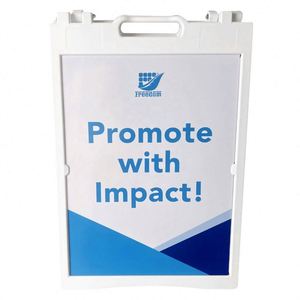 Customized Double-Sided Mini Table Top Display Stand for Advertising <b>Posters</b> - Product Image 2