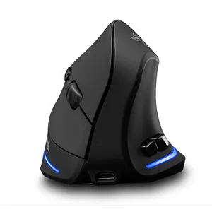 ZELOTES F-35 Wireless Vertical Mouse Rechargeable Backlit 2400DPI,2.4G USB Nano Receiver Ergonomics Customizable