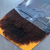 Extensions de cheveux au crochet à tisser, courtes, à trame unique, avec closure, style Afro Kinky Curl Spring Twist Marley Braid, riches en protéines et fibres, 16 pouces
