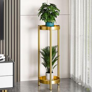 Support à fleurs en fer léger de luxe <span class=keywords><strong>Bassin</strong></span> pour plantes vertes Plateaux pour pots de balcon intérieur du sol au plafond Support à fleurs vertes pour la vie - Product Image 1