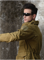 Manteau tactique camouflage respirant en coton tissé 100% pour activités de plein air, veste spéciale services et alpinisme