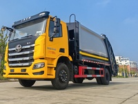 Camion compacteur de déchets SAIC 16CBM, véhicule de collecte de déchets de 18 tonnes pour la collecte des déchets municipaux