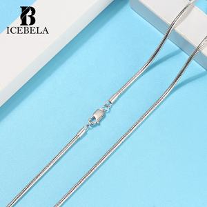 S925 Sterling Silver Teen Boys Girls Snake Chains pour la fabrication de bijoux 1.0mm Snake Chain Necklace pour hommes et femmes - Product Image 1