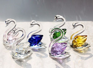 Pequeño Cisne estatuilla de cristal favores de la boda MH-D0447 - Product Image 2