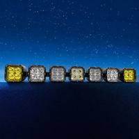 Barra de luz LED enlazable de 5 pulgadas al por mayor, 7x100W de alta potencia, lámpara de conducción tipo spot y flood con arnés de cableado y control remoto