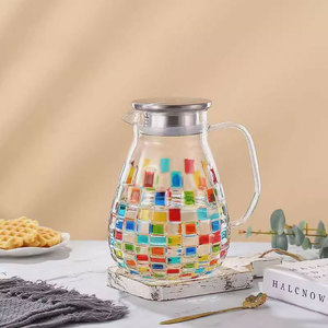 Jarra de agua fría de gran capacidad, taza para hervir agua, jarra de agua de borosilicato de alta resistencia, jarra para extraer agua fría para té y jugos - Product Image 6