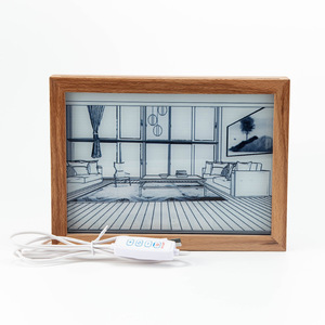 Phổ Biến Gỗ Tự Nhiên Màu Hollow Khung Ảnh Viết Tay <span class=keywords><strong>DIY</strong></span> Máy Tính Để Bàn Hiển Thị Đứng Treo Tường Thư Pháp Và Hình Ảnh Khung - Product Image 6