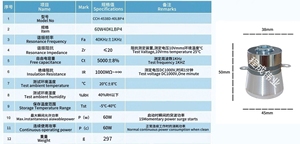 Nhà máy bán trực tiếp nhôm 40kHz hoặc 28kHz siêu âm đầu dò 60KHz - Product Image 5