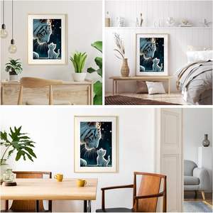 Kit Pittura Acrilica Fai-da-te Fatto a Mano con Strumenti per Disegno, Tema <span class=keywords><strong>Tigre</strong></span> e Gatto, per Pittura Digitale a Olio, Bestseller Transfrontaliero - Product Image 4