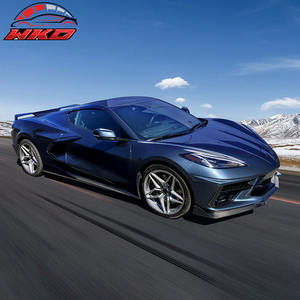 Protector de Parachoques Delantero para Chevy Corvette C8 2020-2025, Estilo 5VM, 3 Piezas, Fibra de Carbono, Difusor, Protector de Mentón - Product Image 4