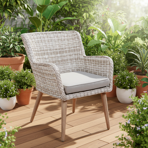 Leisure Modern Outdoor Patio <b>Rattan</b> Chairs With Aluminum Frame 1 Person Portable & Waterproof for <b>Dining</b> <b>Table</b> Hotels Parks - Product Image 2