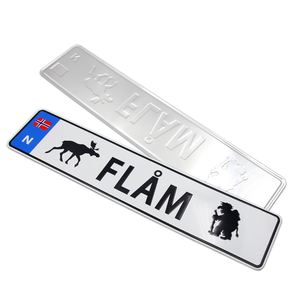 2026 Metal Manufacturer Wholesale Design Branding Pattern Embossed Decorative Aluminum Car Number <b>Plates</b> License <b>Plate</b> Custom - Product Image 5