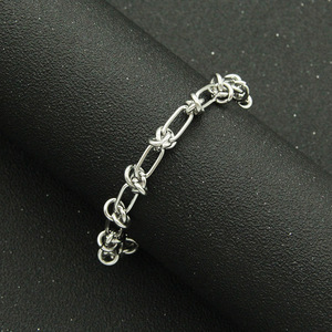 Hip-hop bracelet splicing chain necklace with collarbone chain neck chain titanium steel accessories - Product Image 2