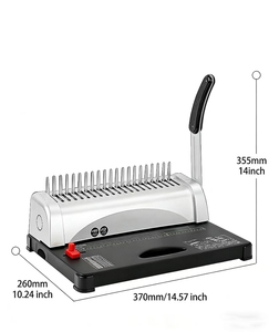 Machine à relier manuelle STB12, directement de l'usine, pour 450 feuilles, 21 trous, format A4, perforatrice pour <span class=keywords><strong>bureau</strong></span> et école - Product Image 6
