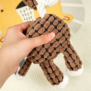 Juguete de Peluche Resistente para Perros, Juguete Masticable Indestructible Resistente a Mordidas, Juguete Molar Interactivo de Peluche Suave para Perros Pequeños, Medianos y Grandes - Product Image 5