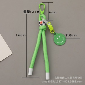 Diy Design Colorful Handmade Colorful Knitted Nylon Keychain Backpack Pendant Diy Phone Case <b>Rope</b> Fashion Hanging <b>Rope</b> - Product Image 6