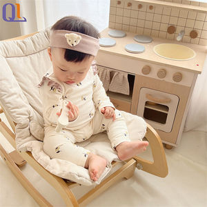 Top de algodón de manga larga para recién <span class=keywords><strong>nacido</strong></span>, conjunto de ropa de casa, ropa de dormir para bebé, conjunto de dos piezas con estampado Floral para niña, pijama infantil - Product Image 3