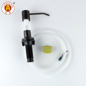 Distributeur de <span class=keywords><strong>savon</strong></span> liquide et de lotion à pression manuelle, accessoires de cuisine, 350 ml, pour évier, <span class=keywords><strong>savon</strong></span> moussant et lotion - Product Image 5