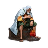 Vente en gros de figurines d'action d'anime Luffy Zoro de 15 cm, figurine en PVC de dessin animé, figurine assise avec LED, modèle de collection, jouets