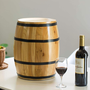 <strong>Honey</strong> <strong>Polished</strong> Bodhi Wooden Barrel with Handle Lid 250ml 300ml 500ml 750ml 1000ml 1kg 1.5kg Capacity - Product Image 4