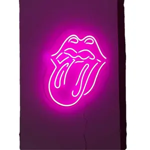Papan tanda led kustom canggih Dekorasi seni dinding papan penanda terbuka bercahaya lampu neon