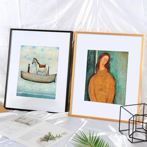 מותאם אישית זול אלומיניום דקורטיבי צפות בד שמן ריק ציור קיר מתכת צר פוסטר תמונה מסגרות תמונה - Product Image 4