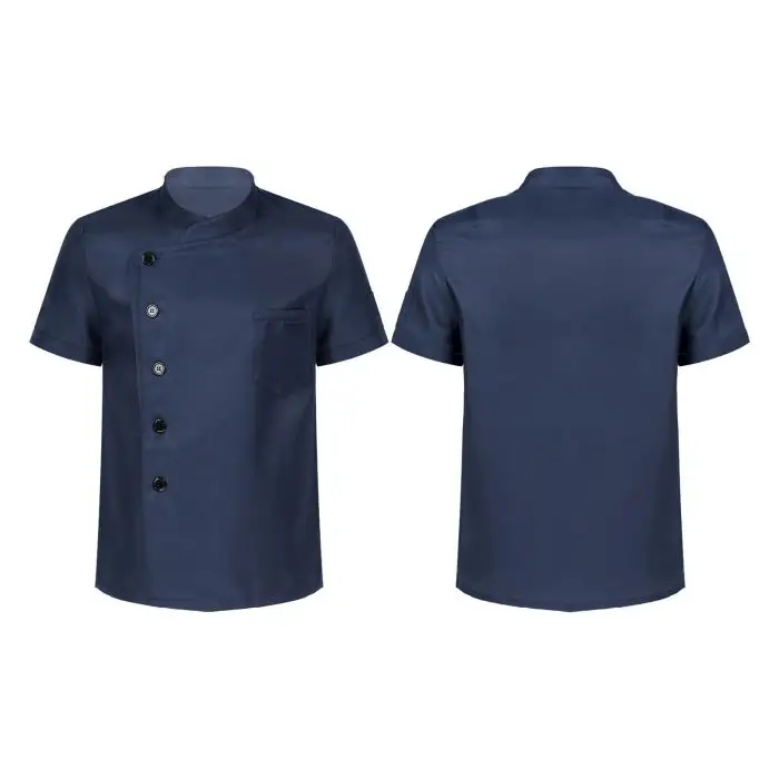 US Herren Restaurant Küche Cosplay Kostüme Uniform Button Chef Jacke Shirt uniforme de chef pastelero