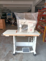 Machine à coudre industrielle informatisée en promotion, simple/double aiguille, polyvalente pour la confection de perruques, chaussures et sacs