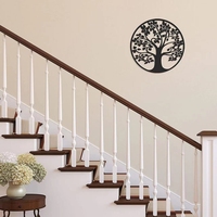 Décoration murale en métal « Arbre de vie » – Art mural rustique en fer ajouré pour mariage et intérieur