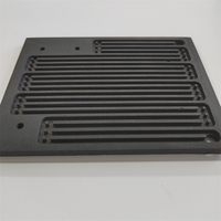 Pelat Elektroda Keramik Silikon Karbida SiC Sintered untuk Panel Elektrolit Sel Bahan Bakar Lembaran Bipolar