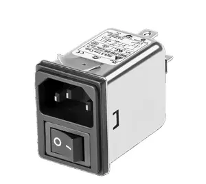 Low Pass Jec Emi Ac Power Plug Filter C14 Inlaat Met Schakelaar En Zekering Houder Gemaakt In Taiwan