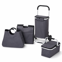 Panier isotherme pliable pour pique-nique, avec cadre en alliage, couvercle isolant, panier portable pour aliments et boissons, pour pique-nique, camping, shopping