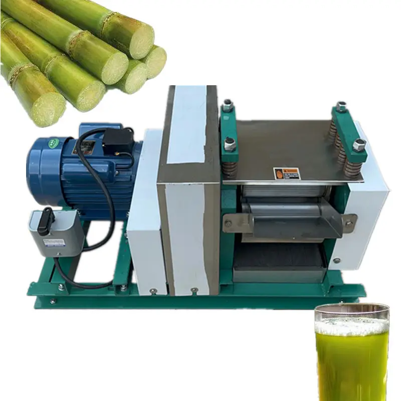 for Sugar Refinery Sugarcane Press Sugar Cane Juice Extracting Machine Automatic Cane Crusher 220V 380V