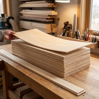 Planche en bois de pin naturel moderne, bois massif, finition lisse, taille personnalisable pour la fabrication artisanale DIY