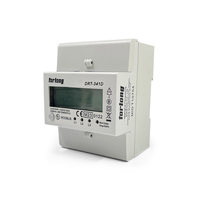 Medidor de carril DIN trifásico 2P MODBUS 2P KWh5(80)A 230V pantalla LCD