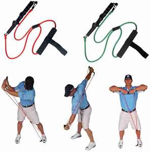 Bande <span class=keywords><strong>de</strong></span> Résistance en Caoutchouc pour Entraînement <span class=keywords><strong>de</strong></span> <span class=keywords><strong>Golf</strong></span>, Portable, Intérieur/Extérieur, Résistance Réglable, Poignées en Plastique Souple, Améliore <span class=keywords><strong>le</strong></span> <span class=keywords><strong>Swing</strong></span> - Product Image 5