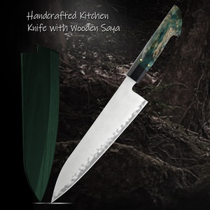 Dao bếp Nhật Bản VG10 cao cấp, cán gỗ khắc logo Amber, dành cho đầu bếp - Product Image 6