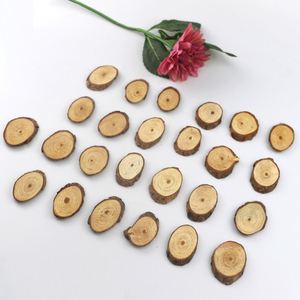 Vente en gros de 25 tranches de bois ovales non finies pour artisanat DIY, décoration intérieure et peinture, lot de 25 pièces, livraison directe - Product Image 3