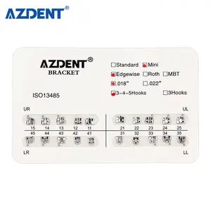 AZDENT Standard MBT 022 Staffa Dentale Ortodontico Metallo Bretelle